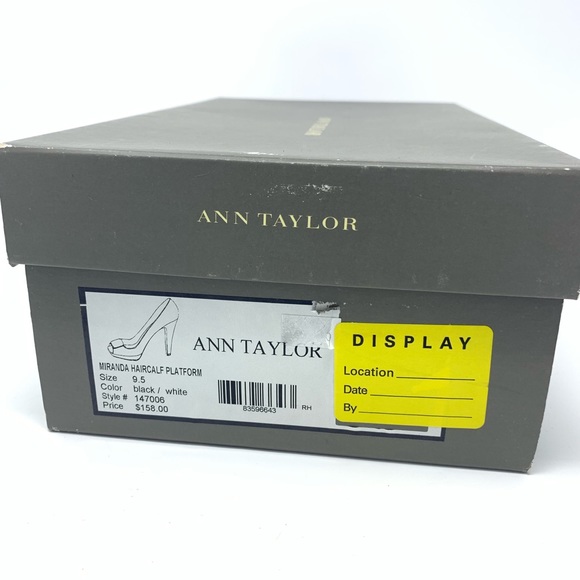 Ann Taylor Zebra Peekaboo Platform Pumps - Picture 5 of 6